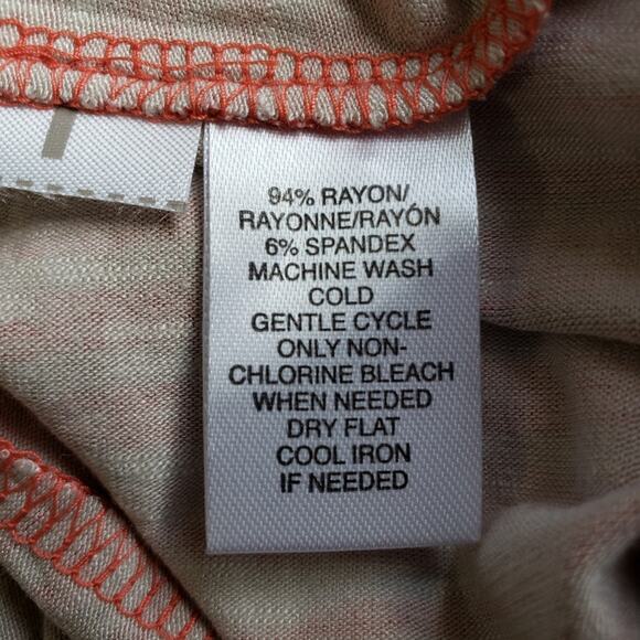 Ann Taylor LOFT Striped Stretchy Maxi Skirt XXS Jersey Knit Pull On Long Soft - Picture 7 of 8